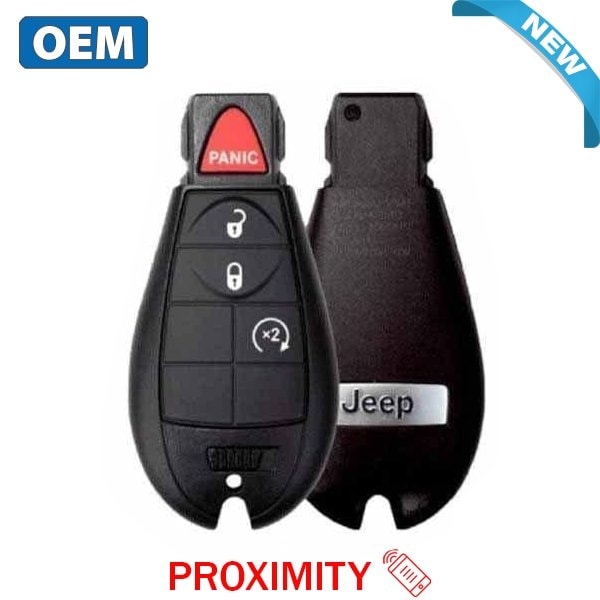 Jeep OEMNEW 2011-2013 Grand Cherokee / 4-Button "Keyless -N-Go" Fobik / PN56046736AA / IYZ-C01C RSK-JP-6736 - main